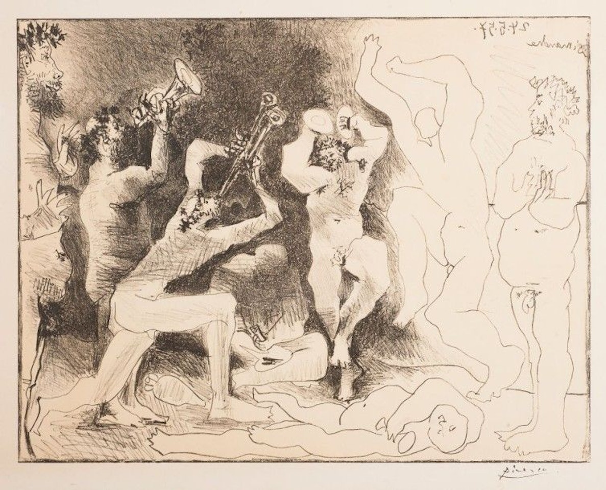 The dance of the fauns by Pablo Picasso
