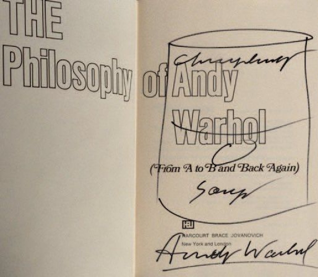 The philosophy of Andy Warhol (from A to B & back again) by Andy Warhol