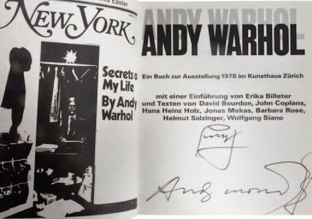 Exhibition catalog at the Kunsthaus de Zürich by Andy Warhol