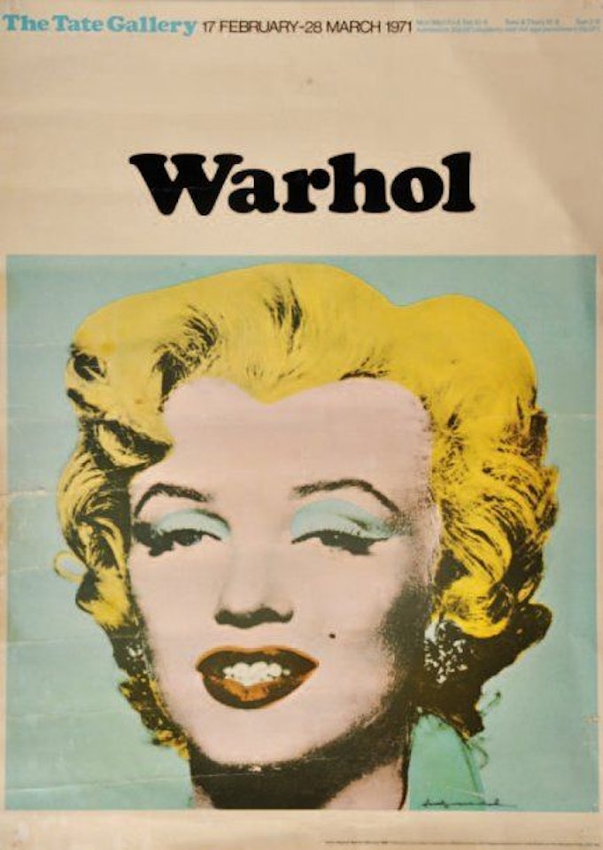 Exhibition catalog the Tate gallery by Andy Warhol