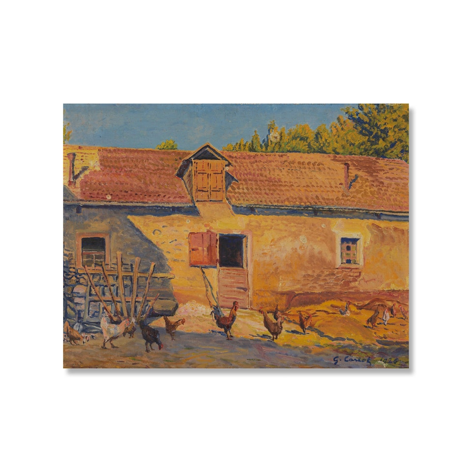 Les Poules de Frieda by Gustave Cariot