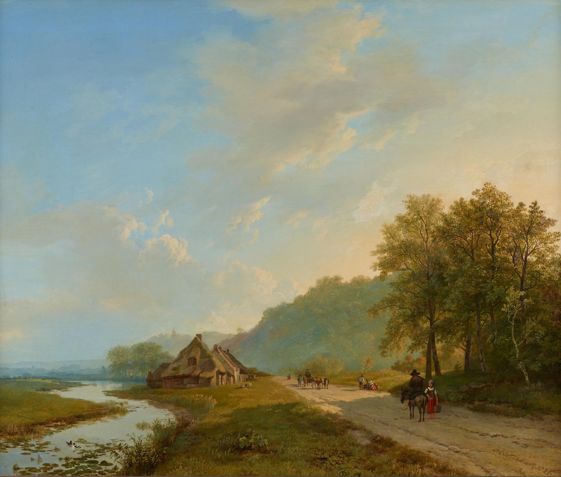 View of the Hills at Beek near Nijmegen by Barend Cornelis Koekkoek