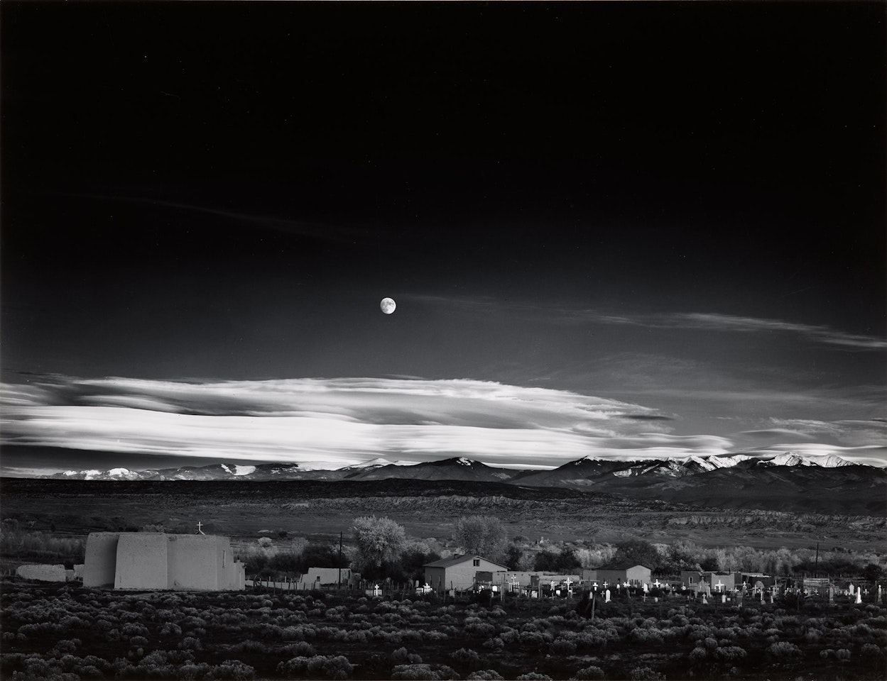 Moonrise, Hernandez, New Mexico by Ansel Adams