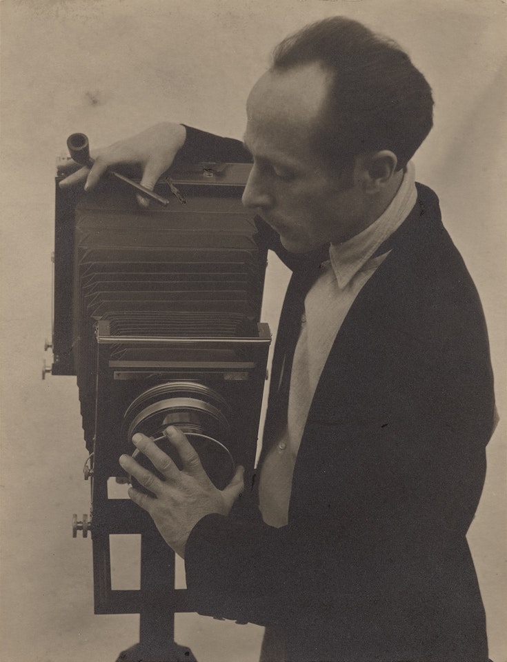 Edward Weston with a Camera by Tina Modotti