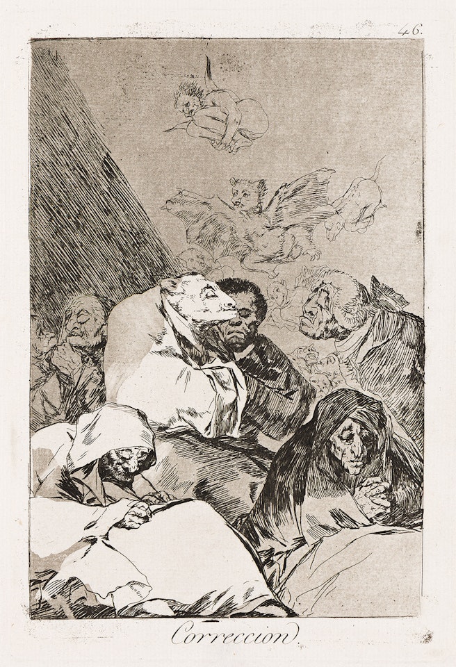Corrección. by Francisco José de Goya