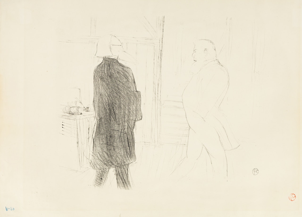 Antoine et Gémier, dans "Une Faillite." by Henri de Toulouse-Lautrec