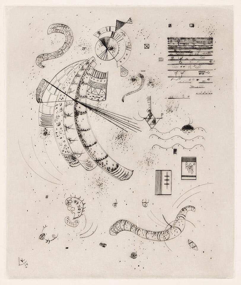 Plate 11 from 23 Gravures . by Wassily Kandinsky