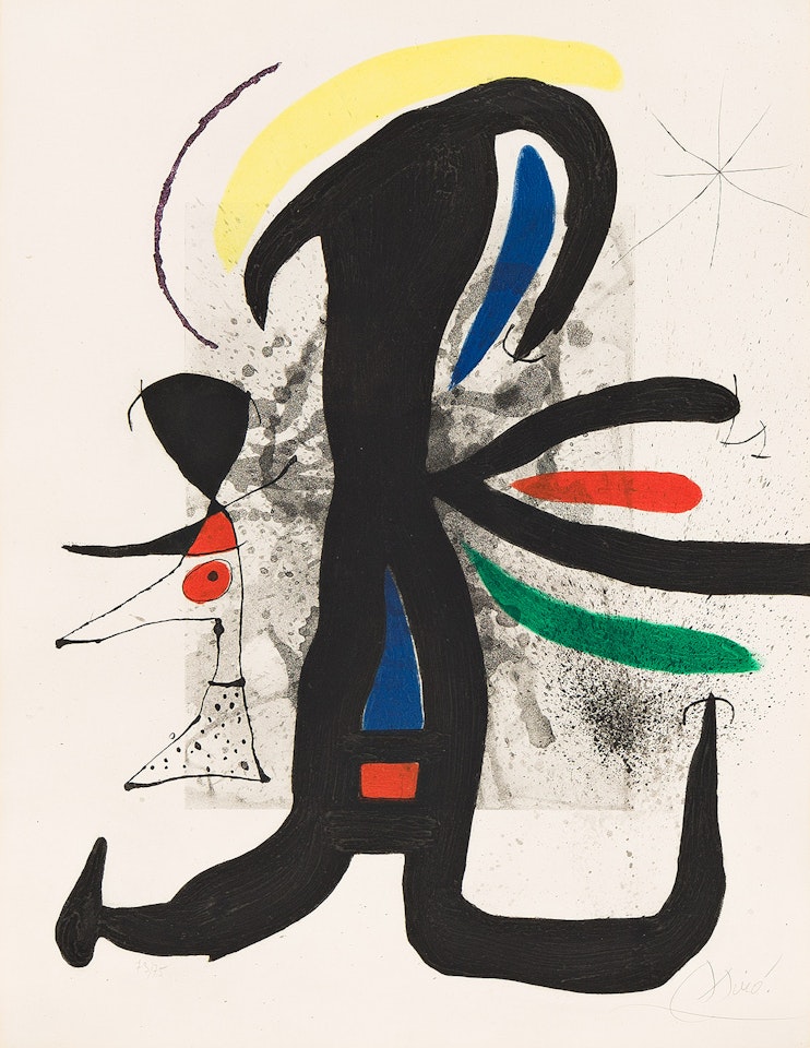 Une Telle et son petit mari. by Joan Miró