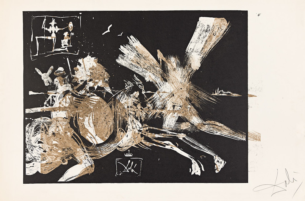 The Face in the Windmill . by Salvador Dali
