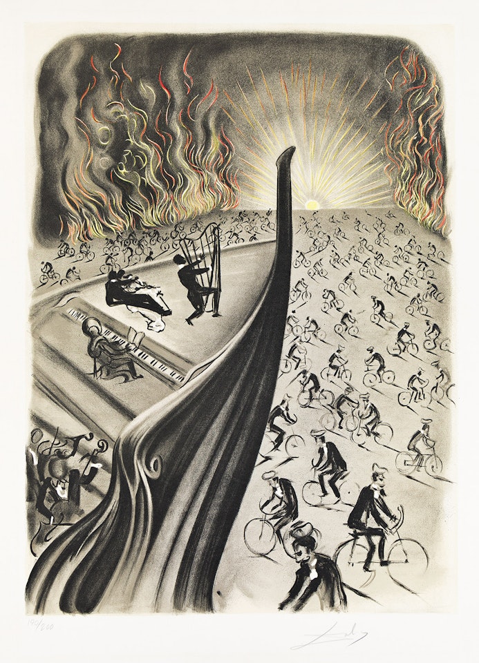 Symphony Bicyclette. by Salvador Dali