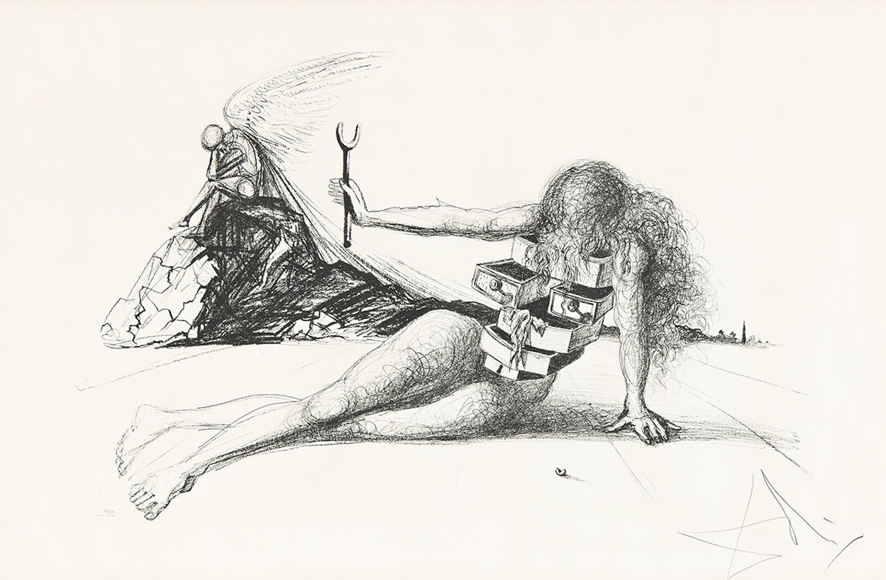 Drawers of Memory. by Salvador Dali