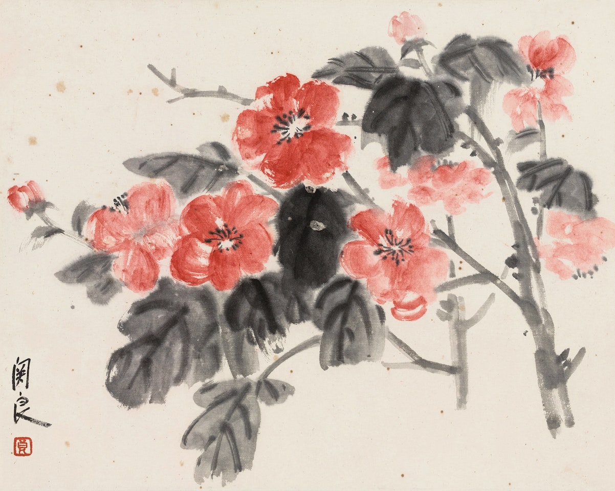 RED FLOWERS by Guan Liang