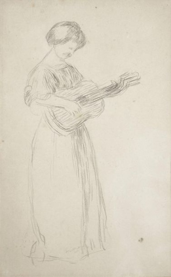 Femme à la guitare by Pierre-Auguste Renoir