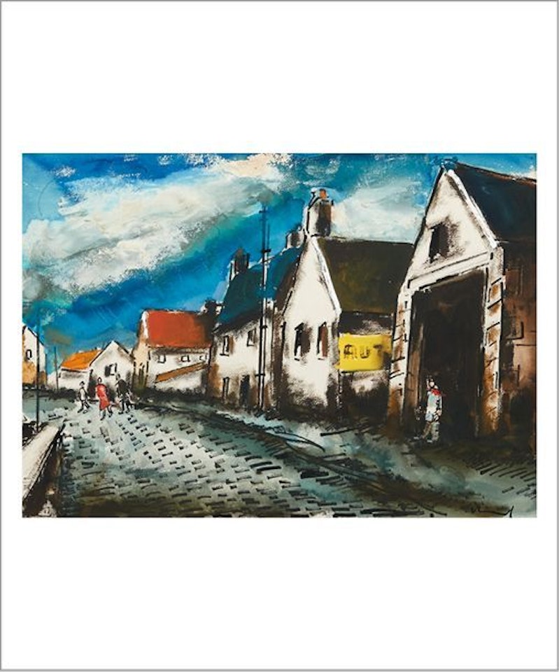 Characters in the street by Maurice de Vlaminck