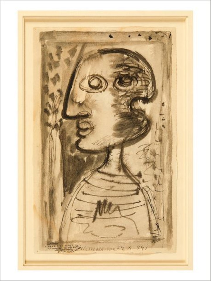 Composition au double profil by Victor Brauner