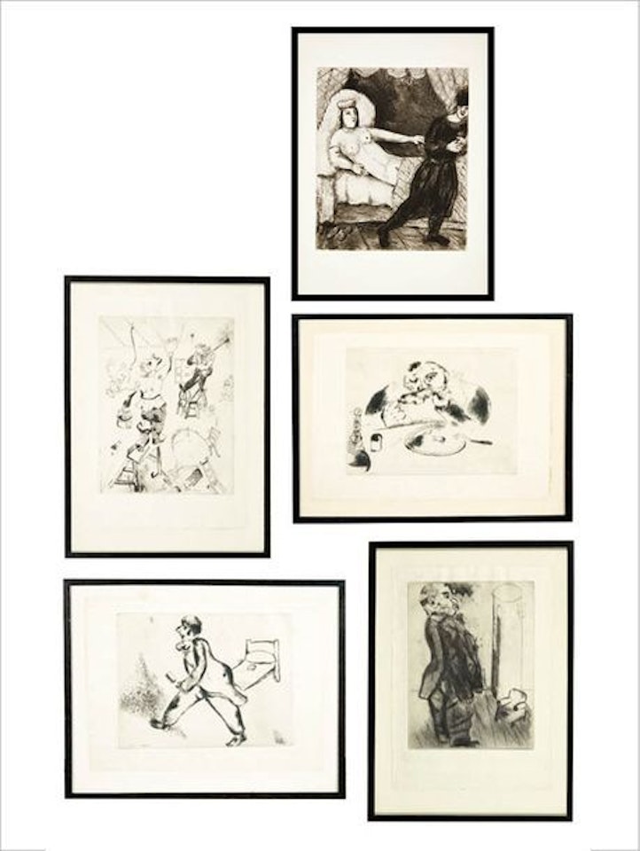 Une planche issue de la Bible by Marc Chagall