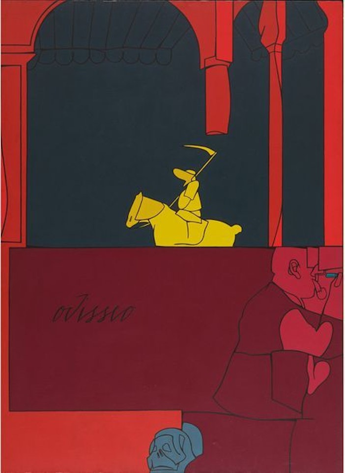 La firma del muro antico, Odisseo by Valerio Adami
