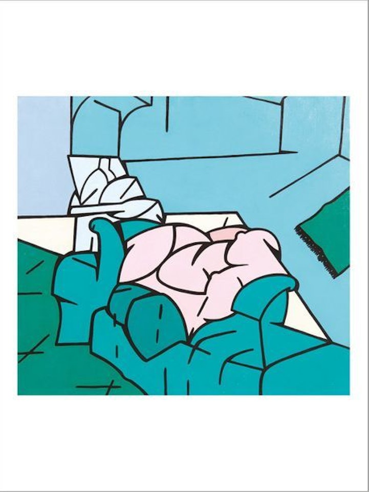 Nudo sur sofa by Valerio Adami