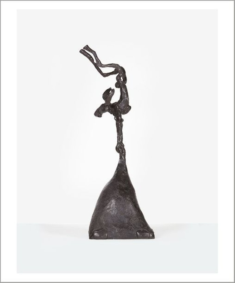 Acrobat on pyramid by Barry Flanagan
