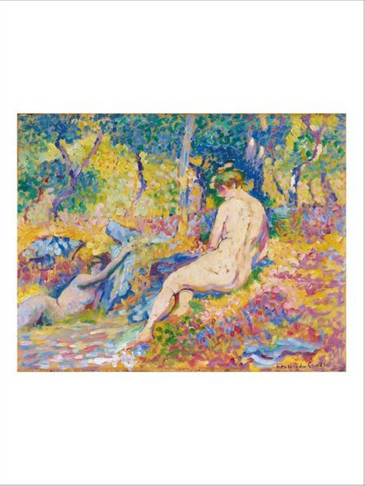 Femmes nues dans un paysage by Henri Edmond Cross
