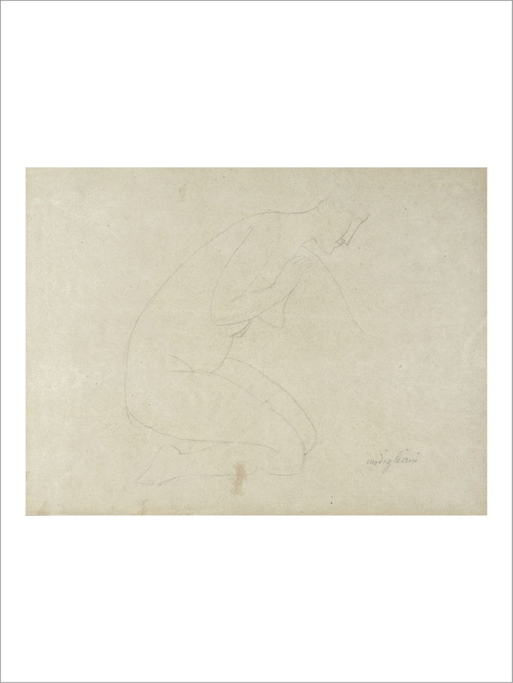Nu agenouillé by Amedeo Modigliani