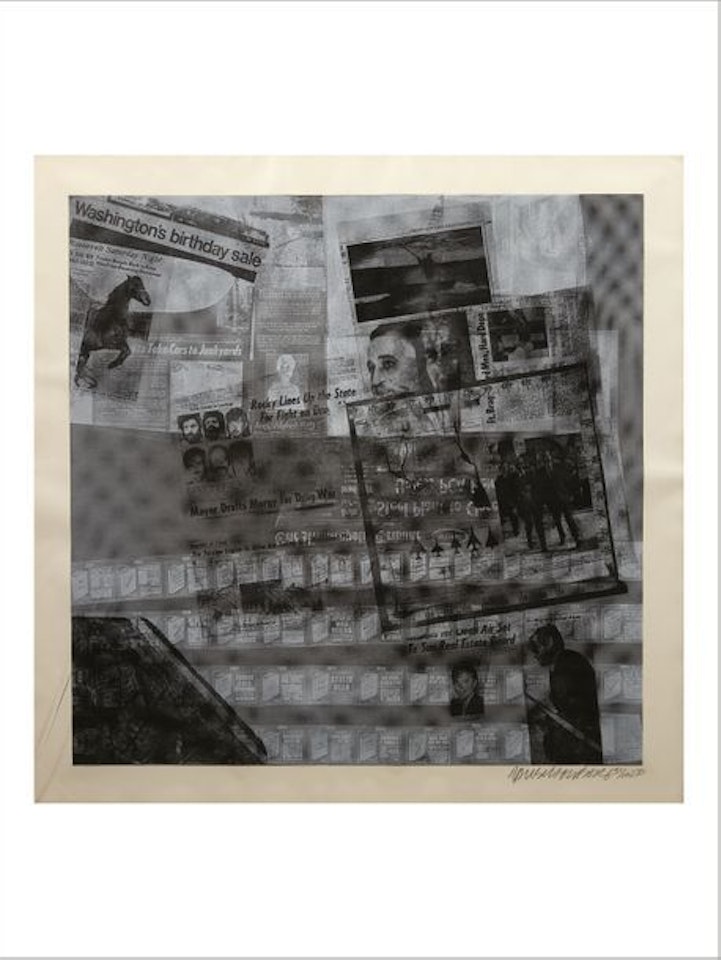 Surface Series by Robert Rauschenberg