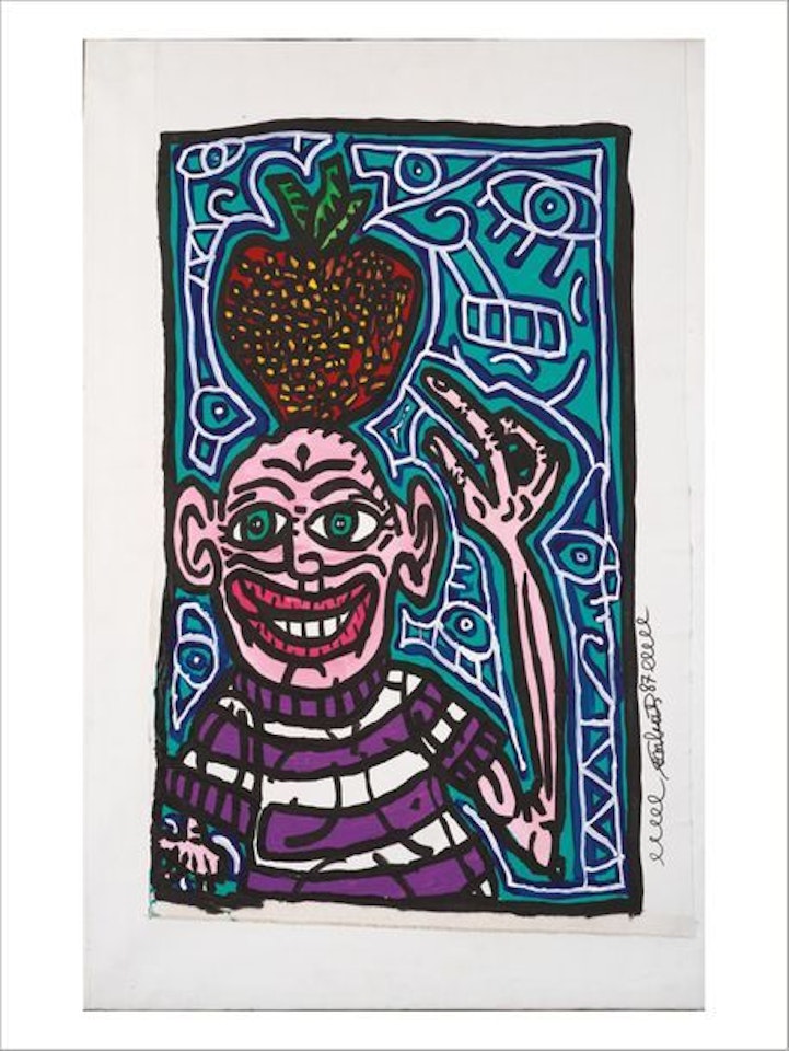 L"homme à la Fraise by Robert Combas