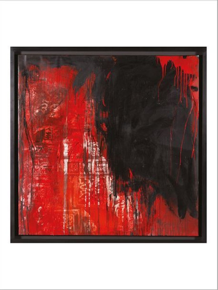 En rouge et noir, de la série "Retour du Japon" by Antoni Clavé