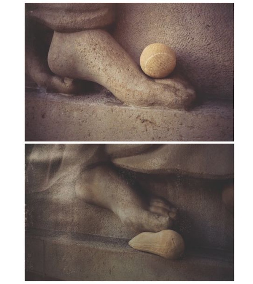Sock over foot by Gabriel Orozco