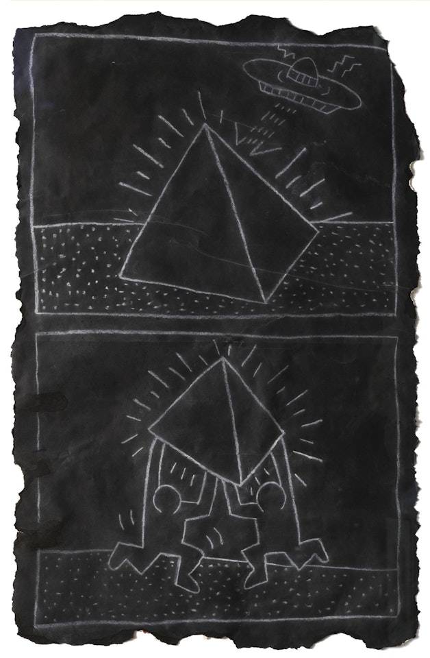 Subway drawing by Keith Haring
