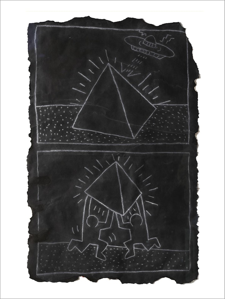 Subway drawing by Keith Haring