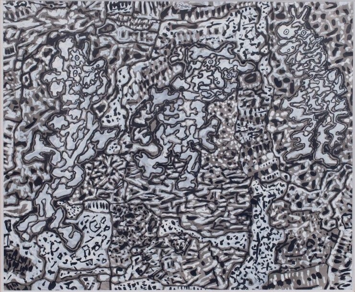 Landscape with three figures, DG 39 by Jean Dubuffet