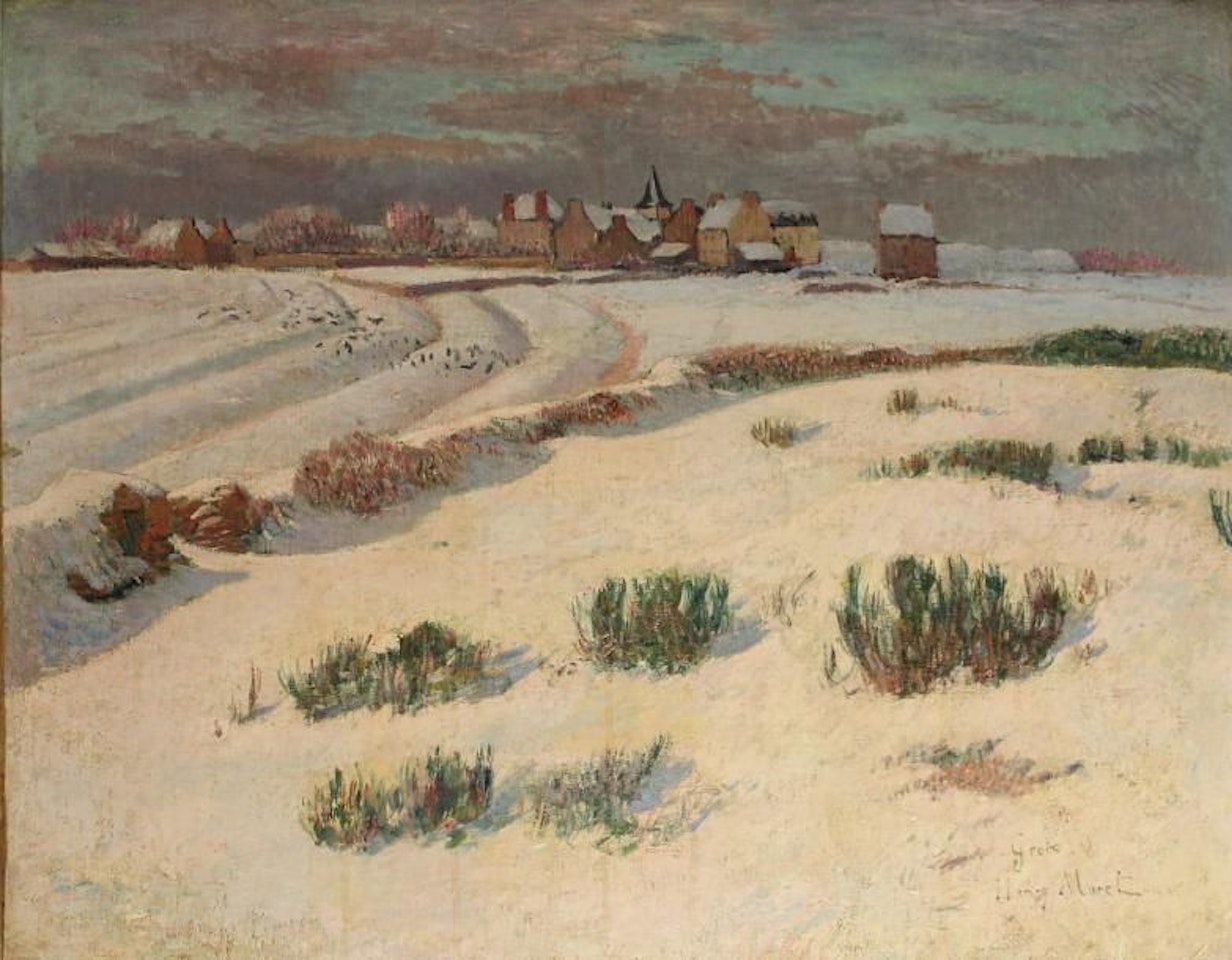Ile de Groix under the snow by Henry Moret