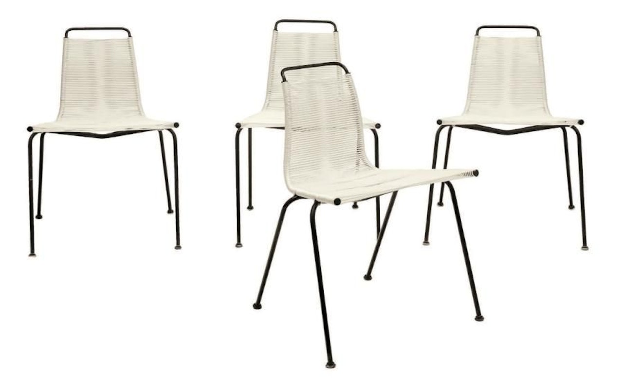 Set of four “EKC 3” model chairs Seat by Poul Kjaerholm