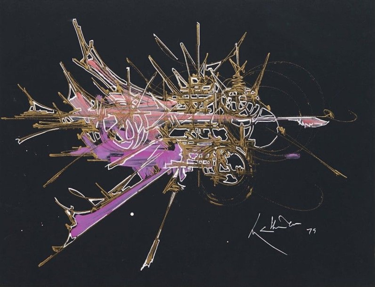 Composition by Georges Mathieu