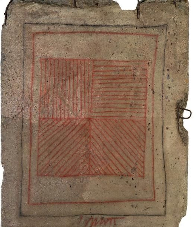 Lines in four directions by Sol LeWitt