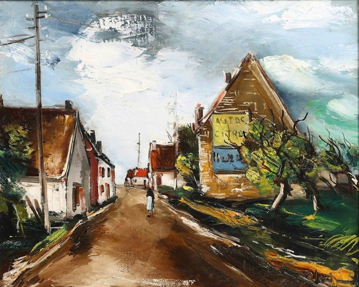 Village street by Maurice de Vlaminck