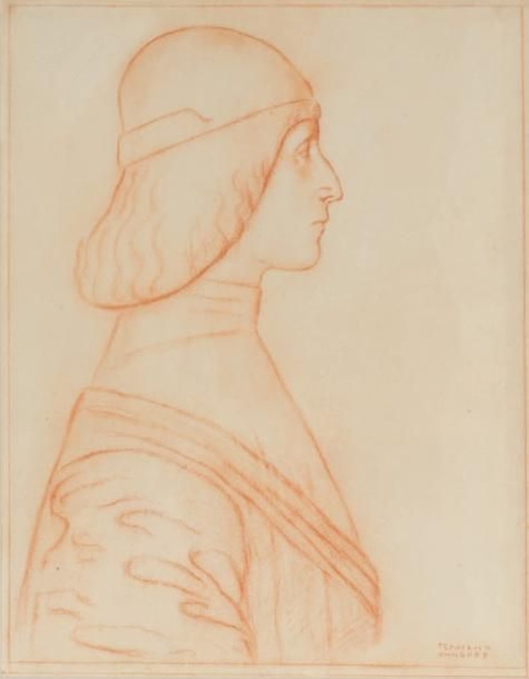Western profile by Fernand Khnopff