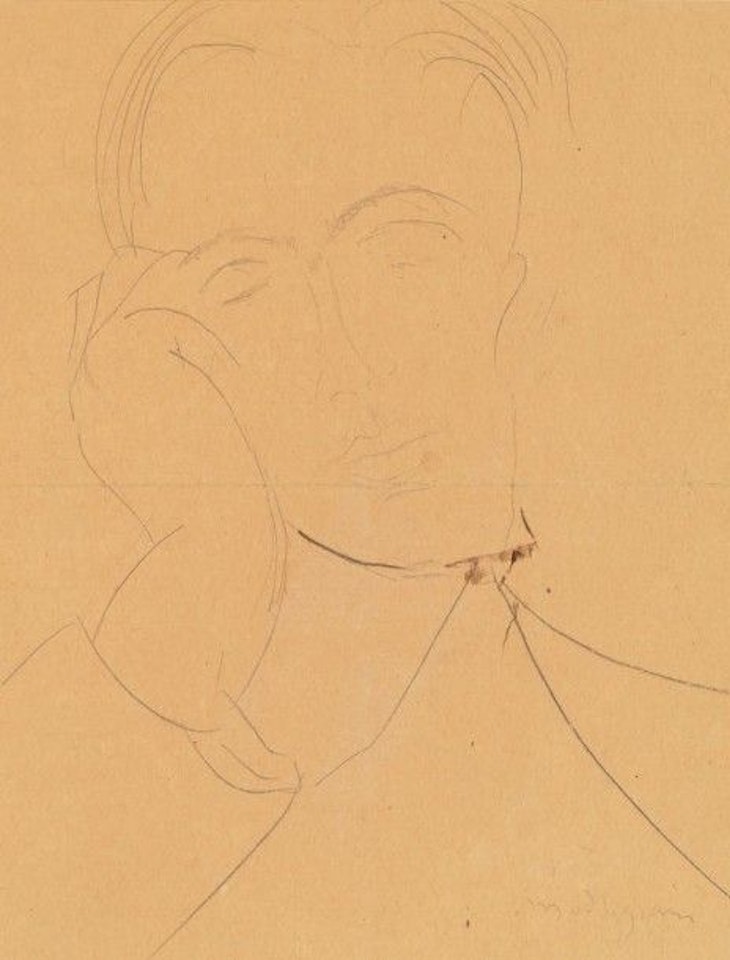 Portrait of a man by Amedeo Modigliani