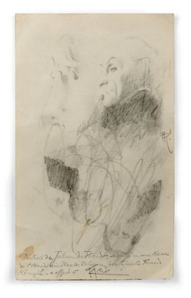 Portrait of Juliaan de Vrindt by Fernand Khnopff