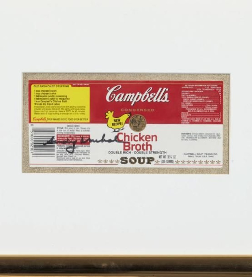 Campbell's chicken broth by Andy Warhol