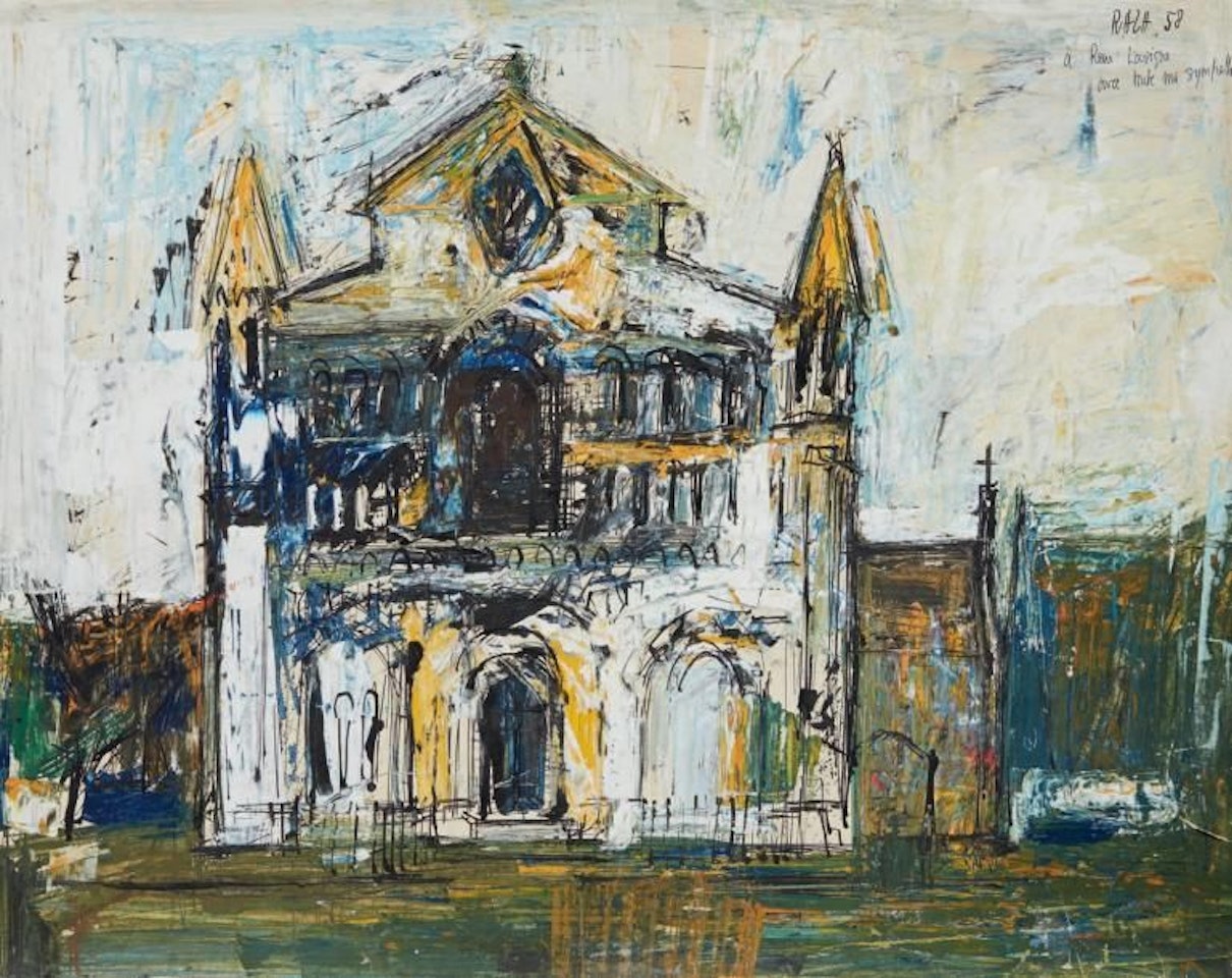 Untitled (The Church) by Sayed Haider Raza
