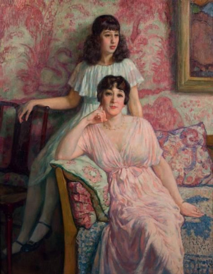 Portrait of Madame Bobin with Pierette by Theo van Rysselberghe