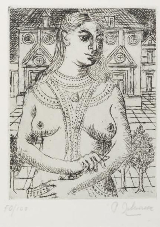 Bust of a woman by Paul Delvaux