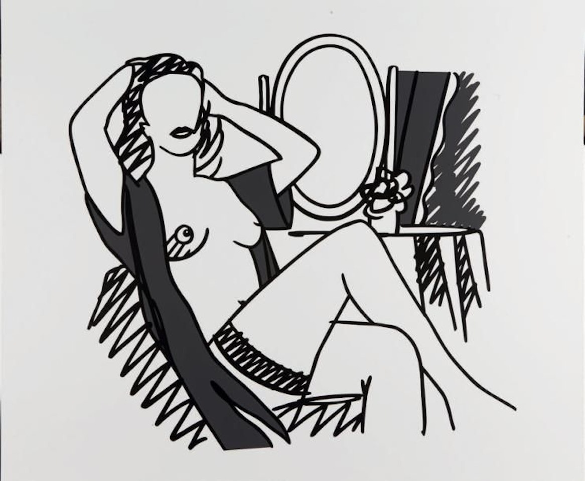 Nude and miror by Tom Wesselmann