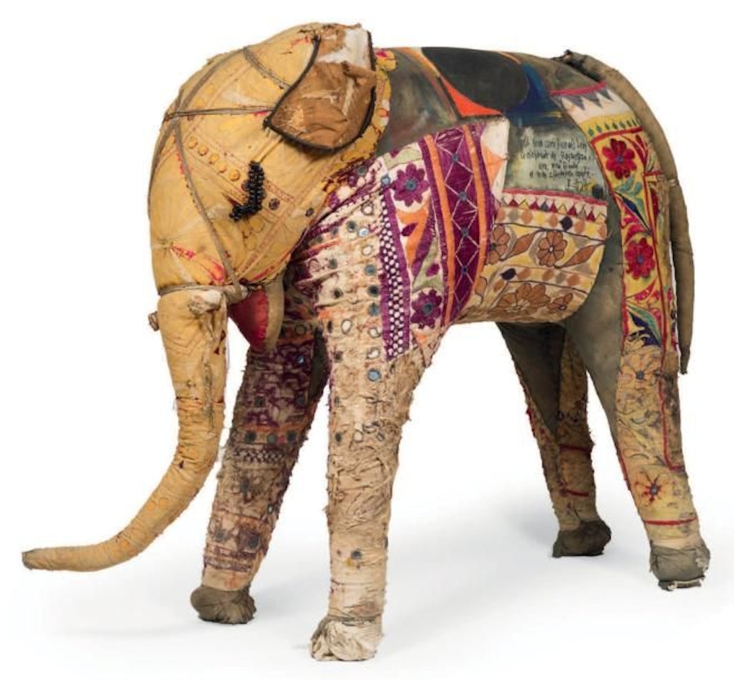 The Elephant of Rajasthan by Sayed Haider Raza