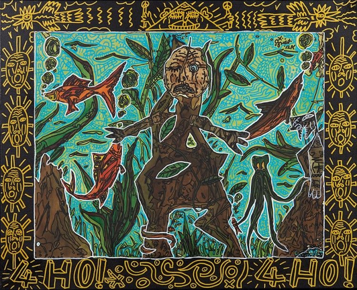 The four HO! by Robert Combas