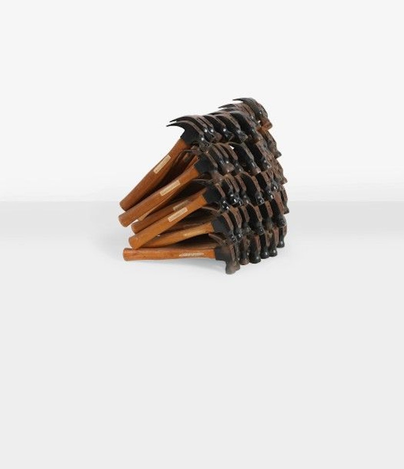 Repetitive hammering by Arman