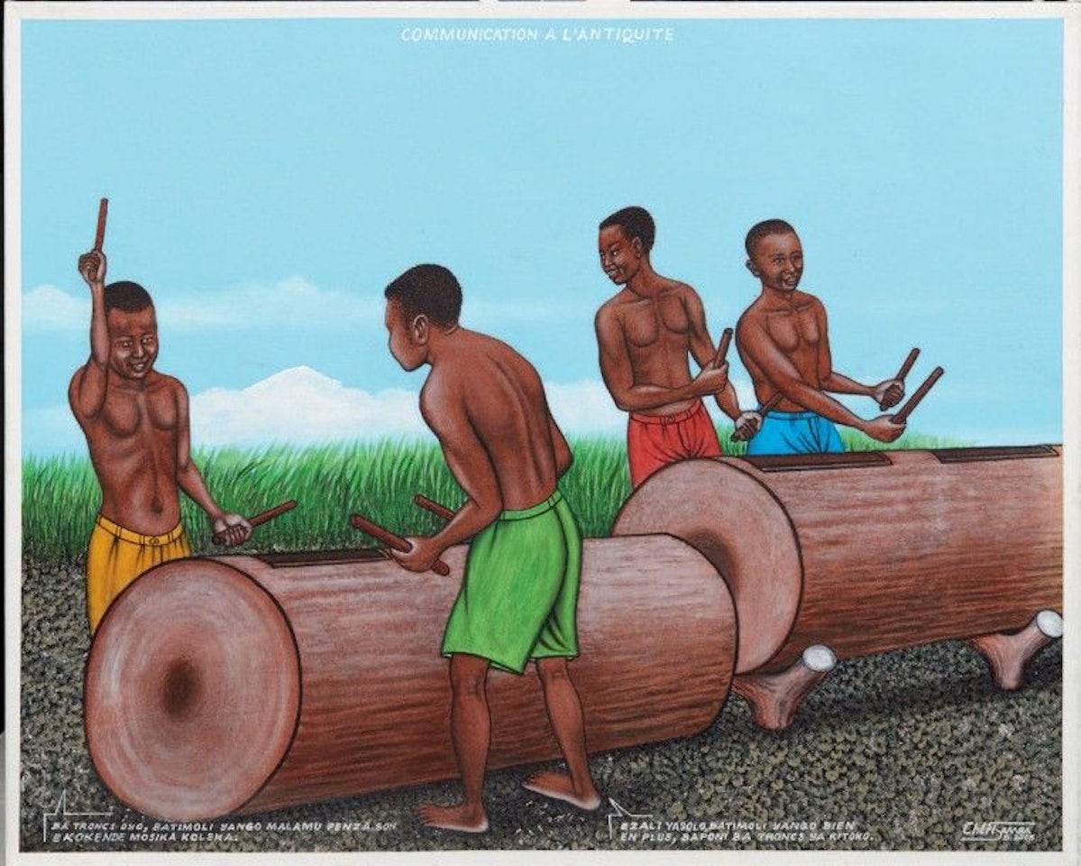 Communication to Antiquity by Chéri Samba