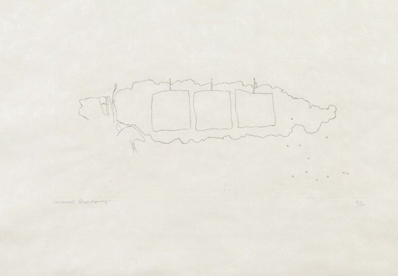 The top impression by Marcel Duchamp